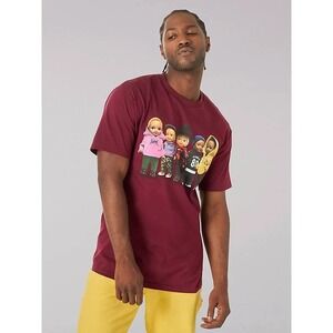 Lee x The Hundreds Men's XL T-Shirt Red Buddy Lee & Friends Graphic Tee NWT